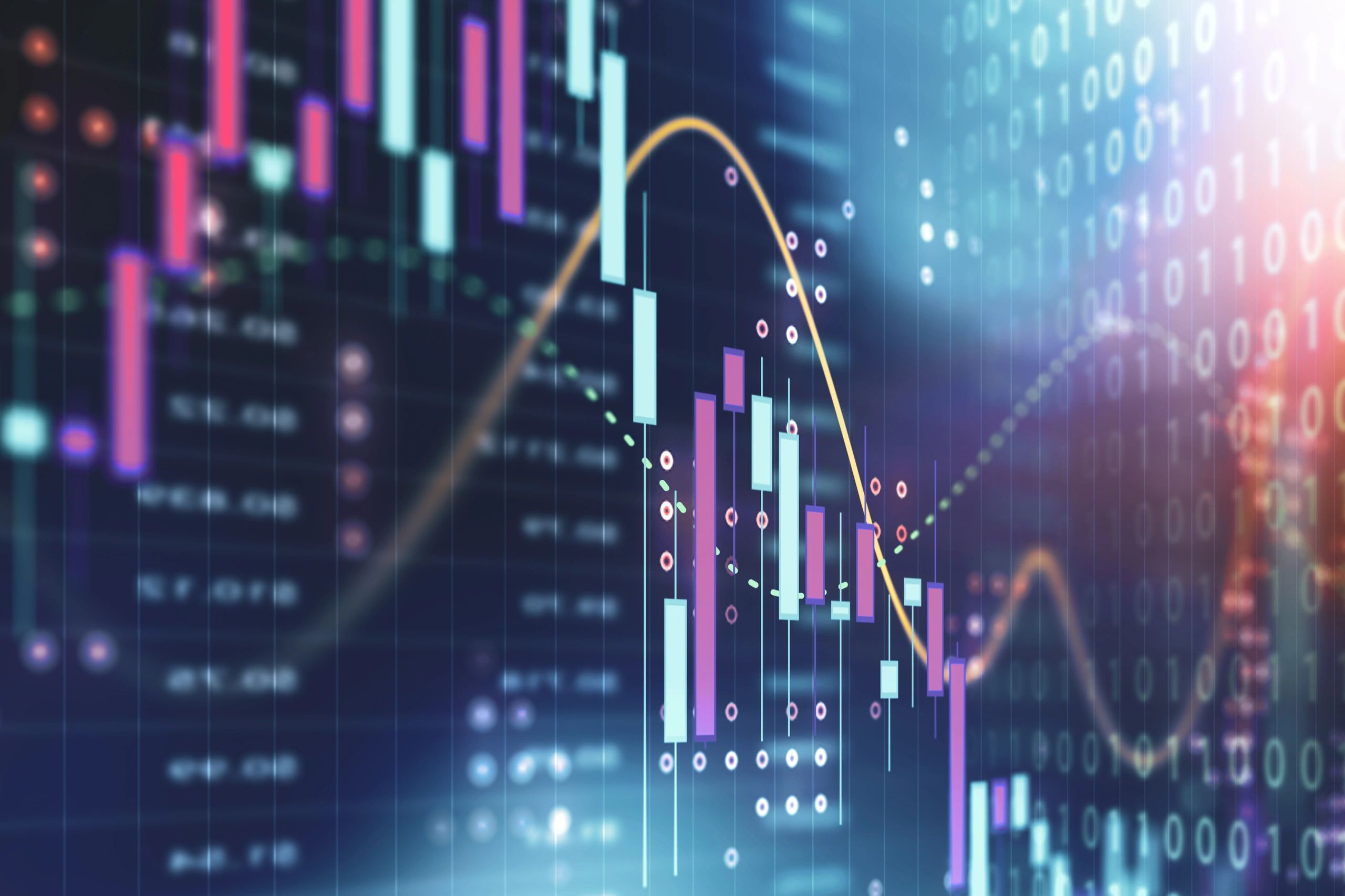technical trading system interface abstract