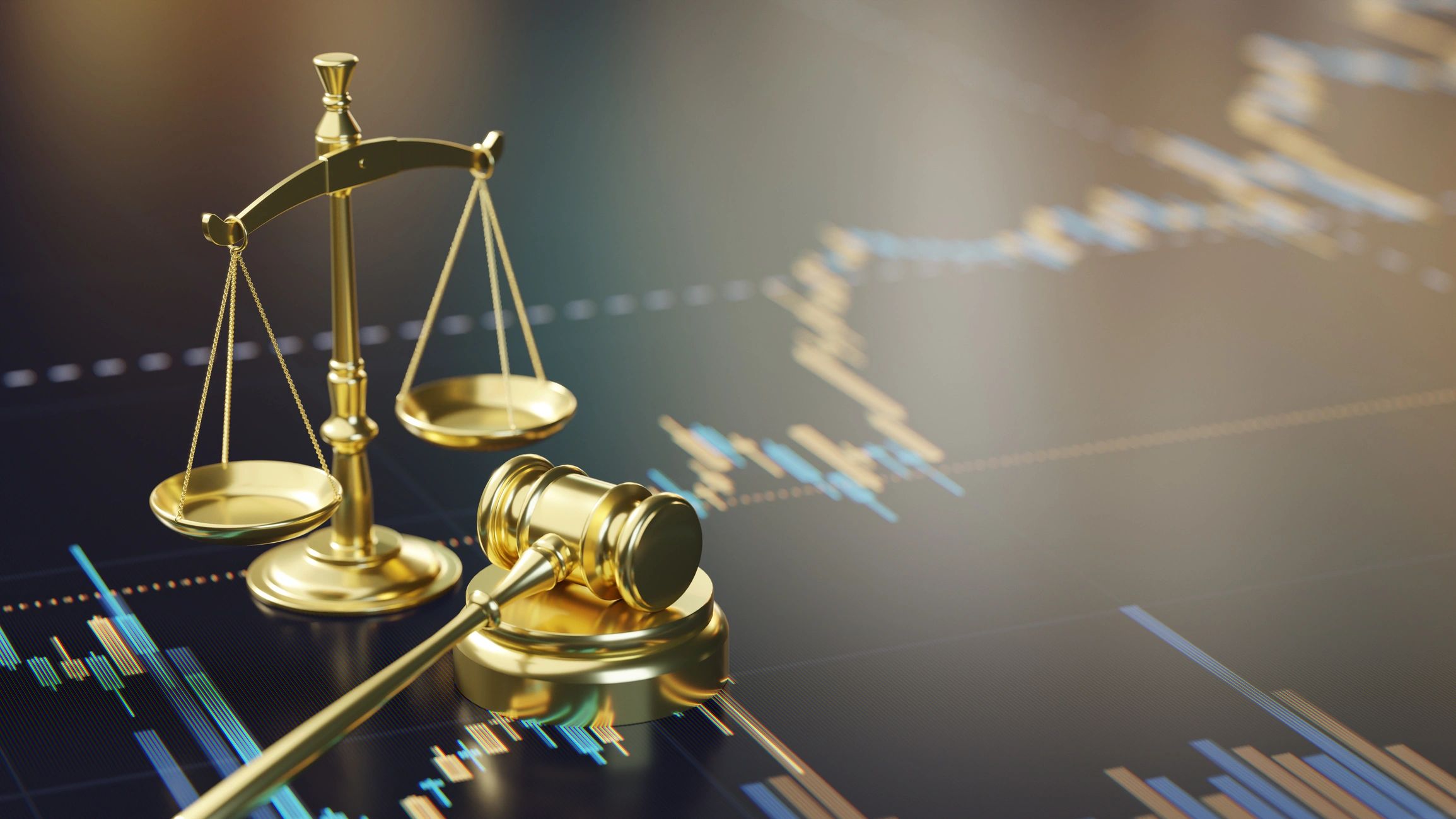 Abstract legal analysis, minimalist finance background